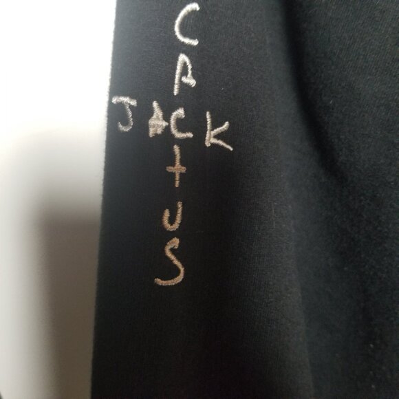 Travis Scott Cactus Jack Neighborhood Mens Cotton Blend Goth Punk Hoodie Sz L - Picture 5 of 9